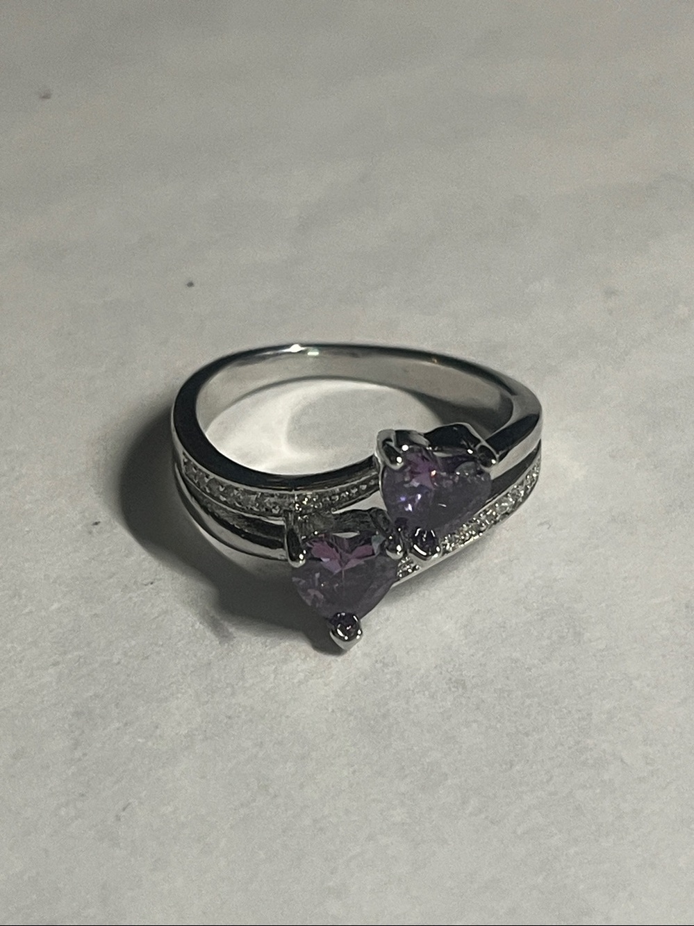 925 Sterling Silver Purple Amethyst Plated -  Women (Size 9)